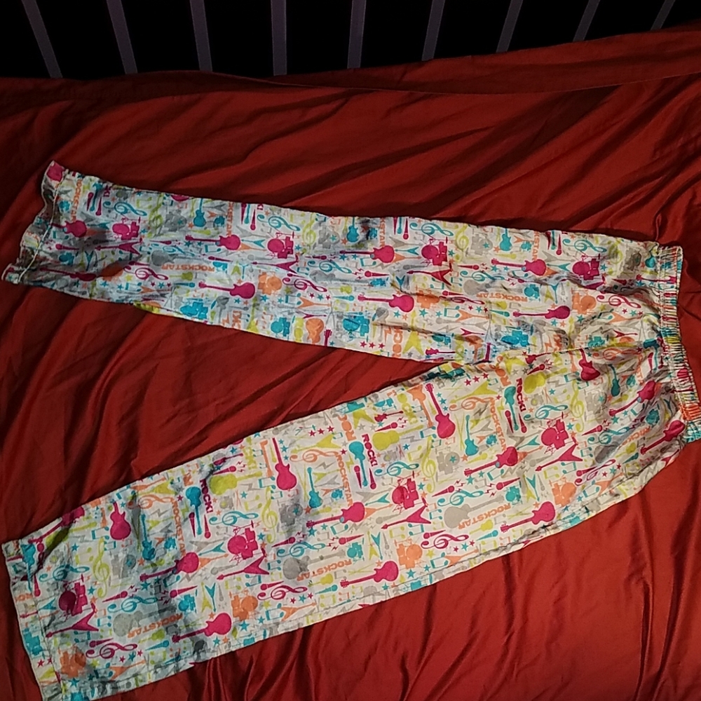 White and other color pajama pants